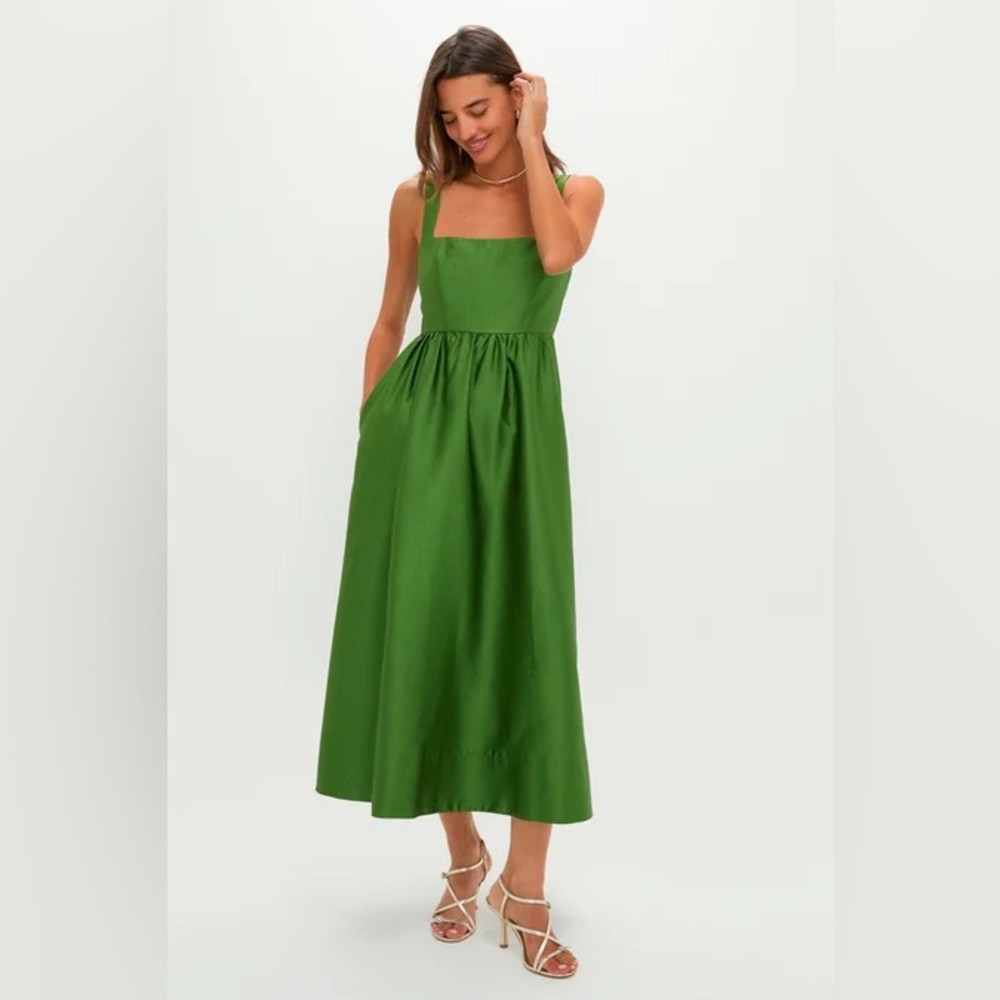 NWT Tuckernuck Green Dupioni Esme Dress